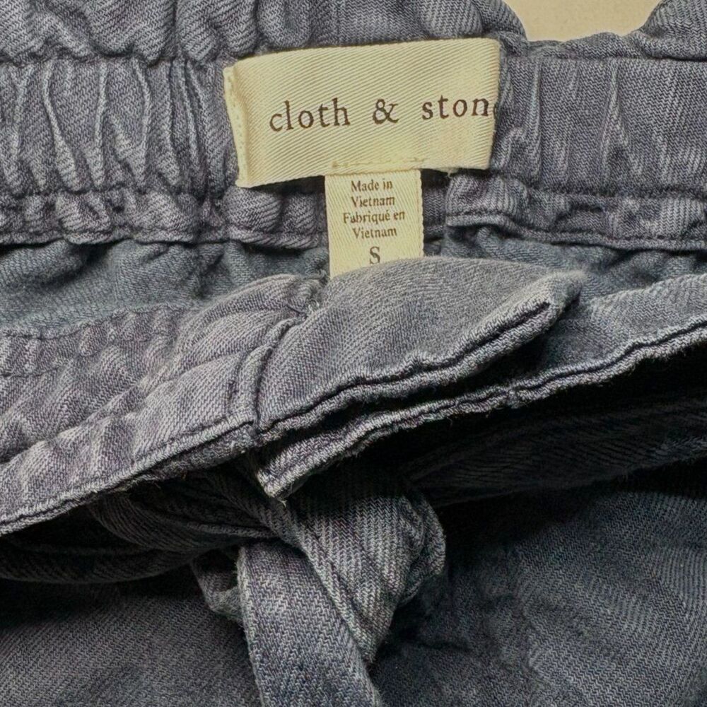 Cloth & Stone Anthropologie Tencel Paperbag Waist Denim Mini Skirt Womens S - Picture 3 of 8